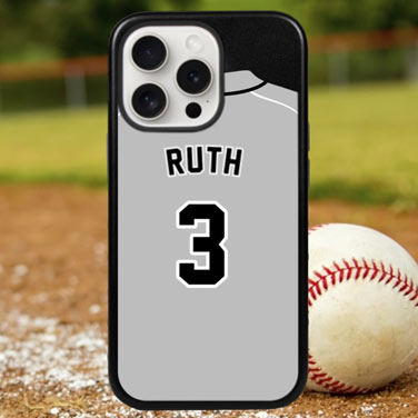 Custom Baseball Jersey iPhone Case